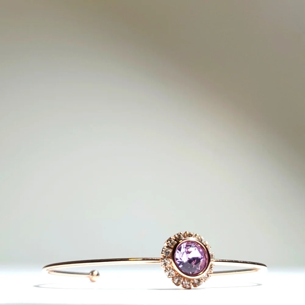 Ted Baker London Purple Swarovski Crystal Sappelle Daisy Lace Ultra Fine …